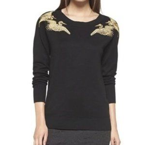 Altuzarra for target embroidered black sweater size S